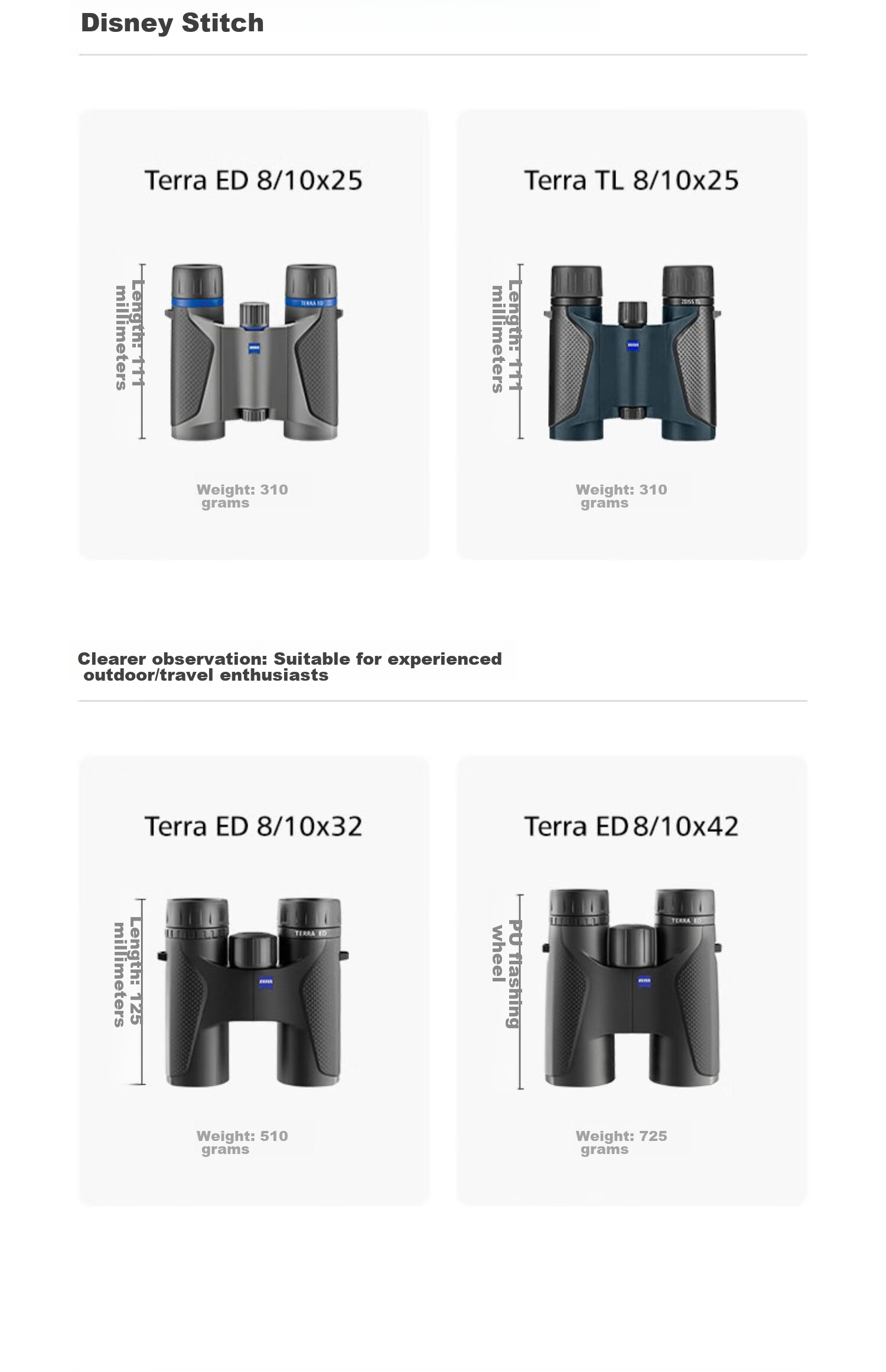 ZEISS Binoculars for Children, 8x25 Black Portable Foldable with Phone Connection, Suitable for Concerts, Music Festivals, Beekeeping, Outdoor Use 7