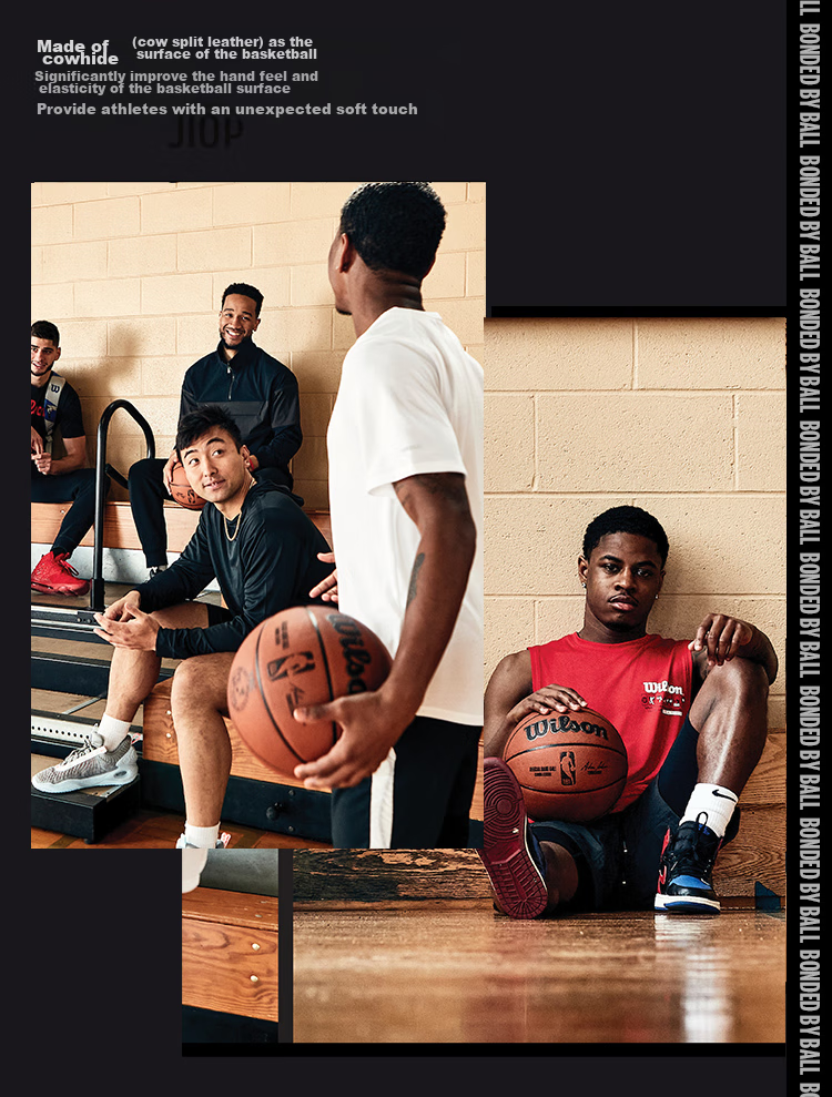 Wilson NBA Leather Basketball, Size 7, Indoor Professional Competition Basketball, WTB7500XB07 4
