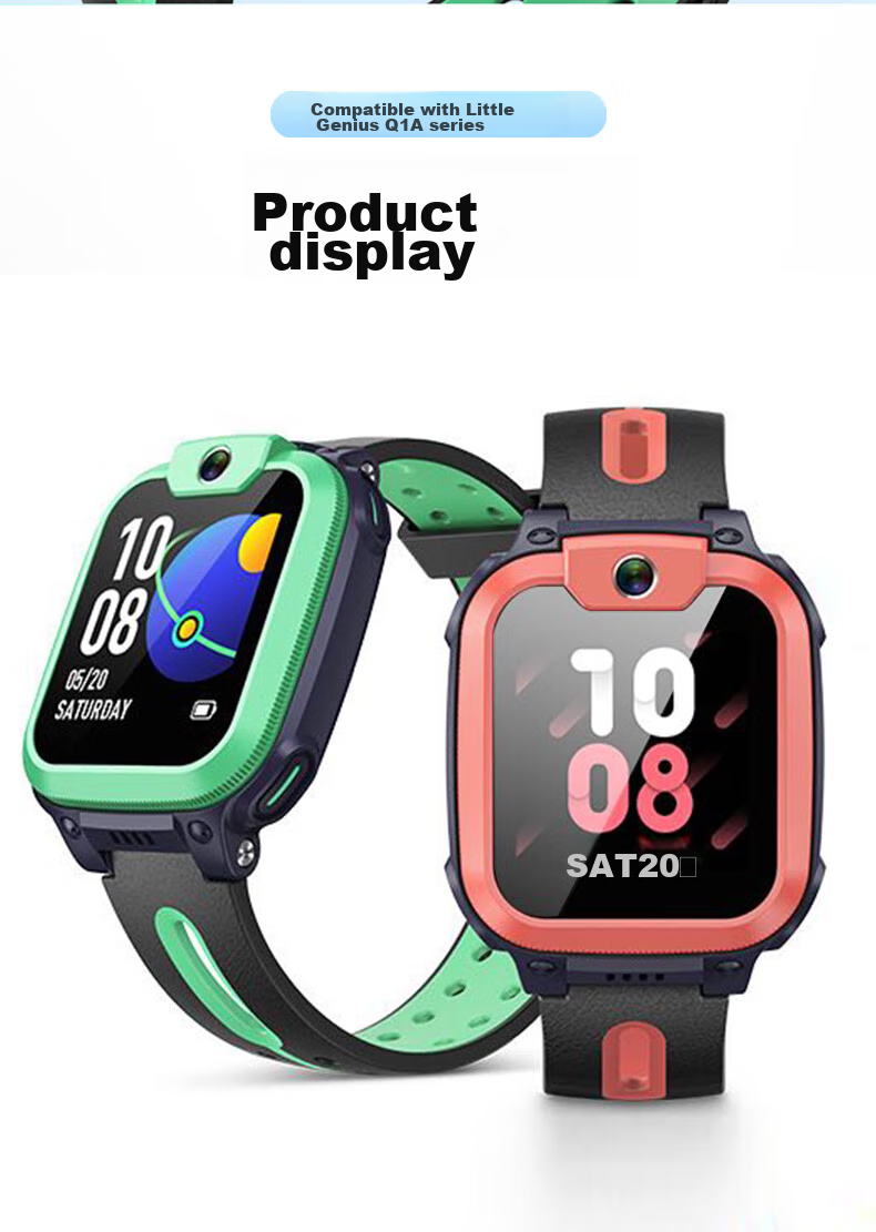 ESCASE [Three-Pack Premium] Xiaotiancai Children's Smartwatch N3/Q1A/Q2A Tempered Glass Screen Protector, Auto-Adhesive, Fingerprint-Resistant Glass Film 8