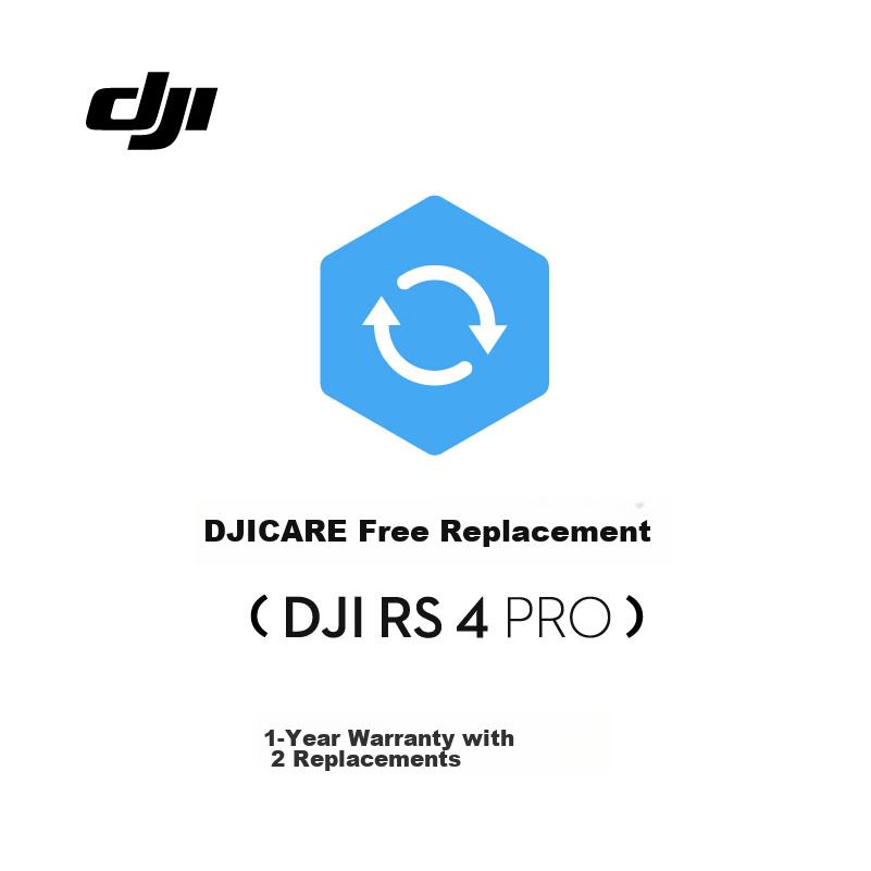 DJI Care Free Exchange 1-Year Version (For DJI RS 4 Pro), Physical Card