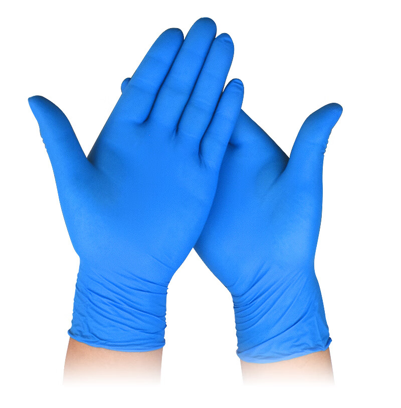 SI&MOOS Disposable Nitrile Gloves, Thickened And Durable, 100 Pieces, Black N908BK, Large Size L 12