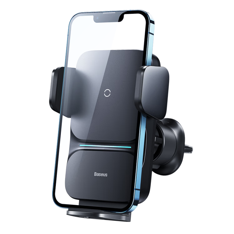 BASEUS Universal Car Phone Holder, Wireless Charger for Vehicles, Car Air Vent Mount with Sensor Alignment, 15W Fast Charging, Suitable for Navigatio