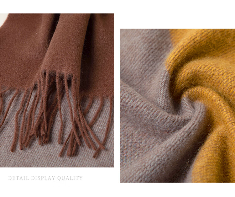 Hengyuanxiang 100% Cashmere Scarf, Women's Shawl, Warm Neck Warmer, Birthday Gift for Mom, Present for Elders 41