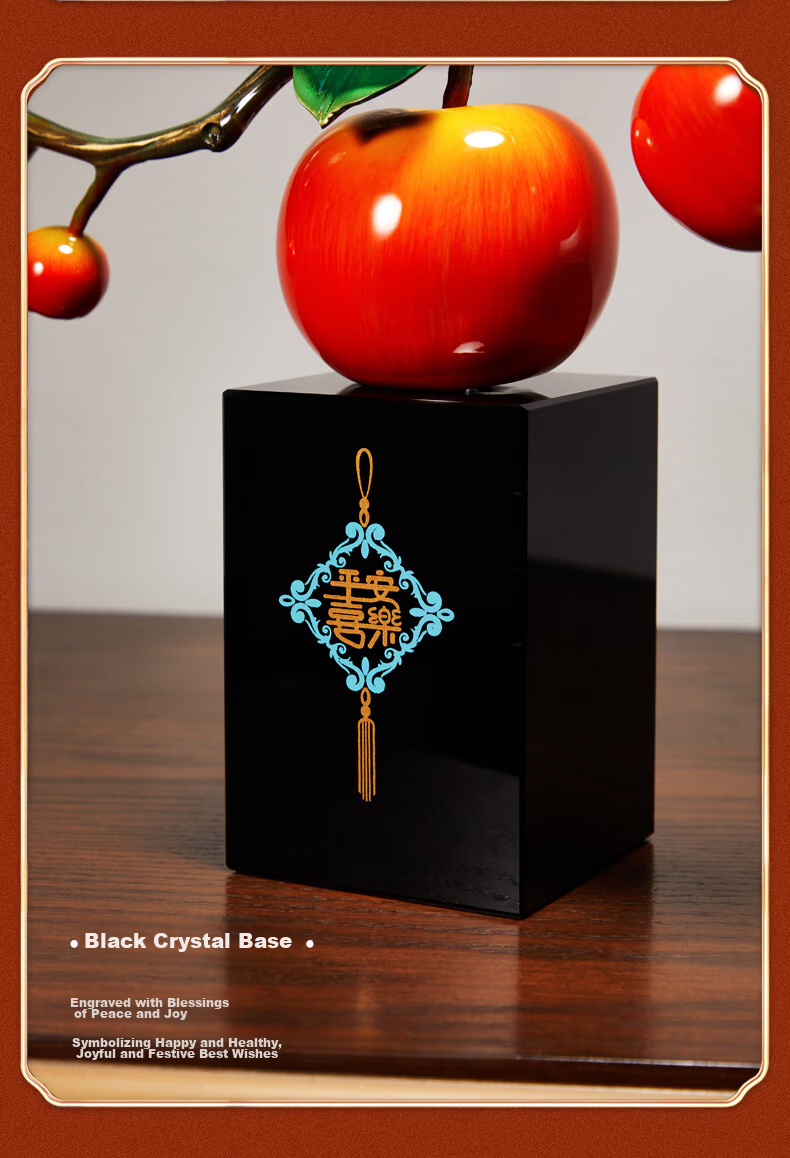 Nuoshiman Peace And Joy Ornament for Living Room, Office Desk Decoration, Housewarming Gift, Moving Gift, Wedding Gift, Retirement Commemorative Item 8
