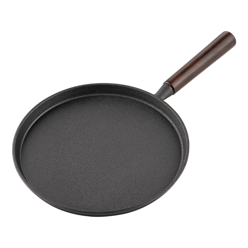 Onlycook Cast Iron Skillet Frying Pan Pancake Griddle Non-Coated Iron Pan Steak Egg Breakfast Pan 0 Coating 26cm
