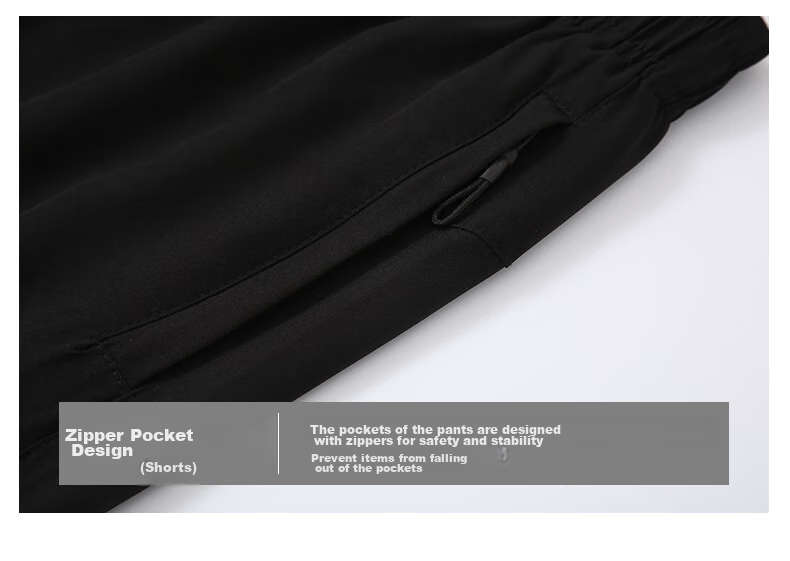 PEAK Men's Sports Set, Quick-Dry Breathable Casual Fitness Short-Sleeve Shorts Two-Piece Set, Black, Size L 17