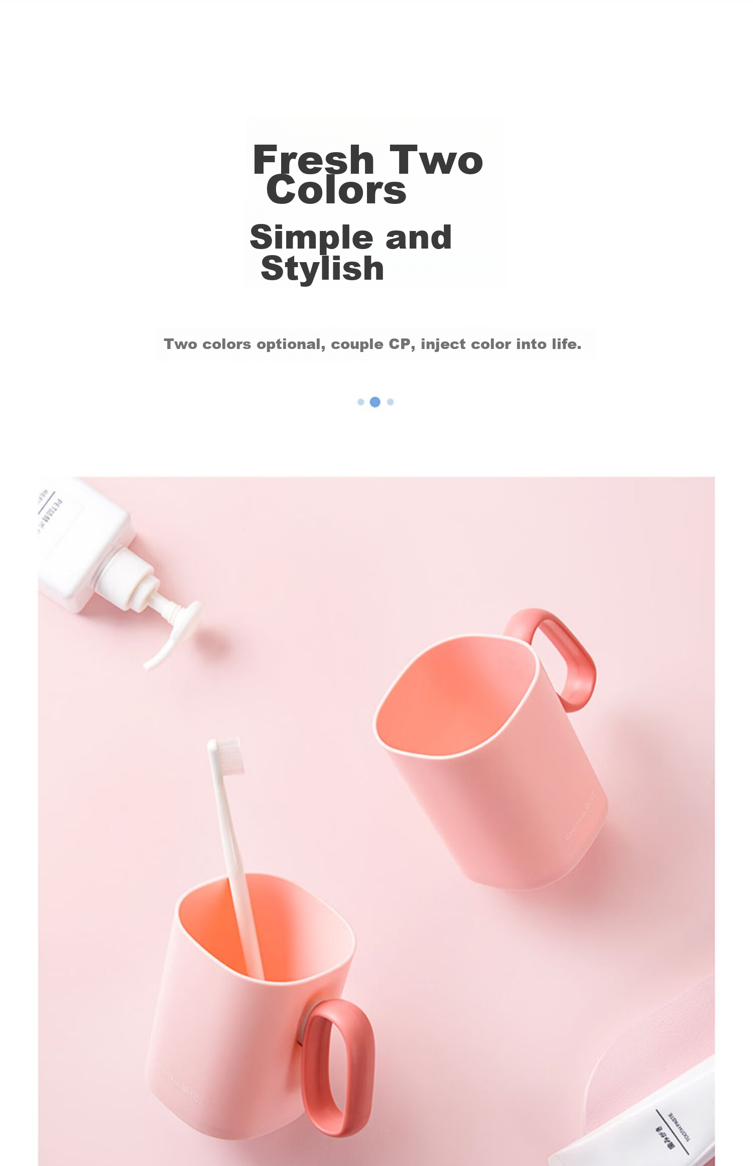 CHAHUA Mouthwash Cup, Toothbrush Cup for Home Use, Thickened, Portable, Oral Hygiene Cup, Random Color, 2 Pieces 9