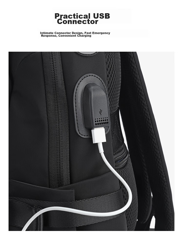 Goldlion Business Backpack, Outdoor Travel Backpack for Men, Laptop Bag, Fashionable Schoolbag, Birthday Gift 14