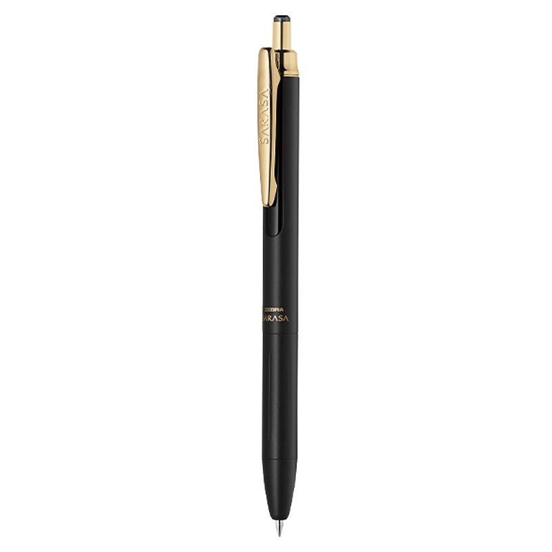 ZEBRA JJH57 Premium Pen Retro Series 0.3mm Retractable Gel Pen with Bullet Tip, Business Signing Pen, Office Pen, Matte Black, Single Pe