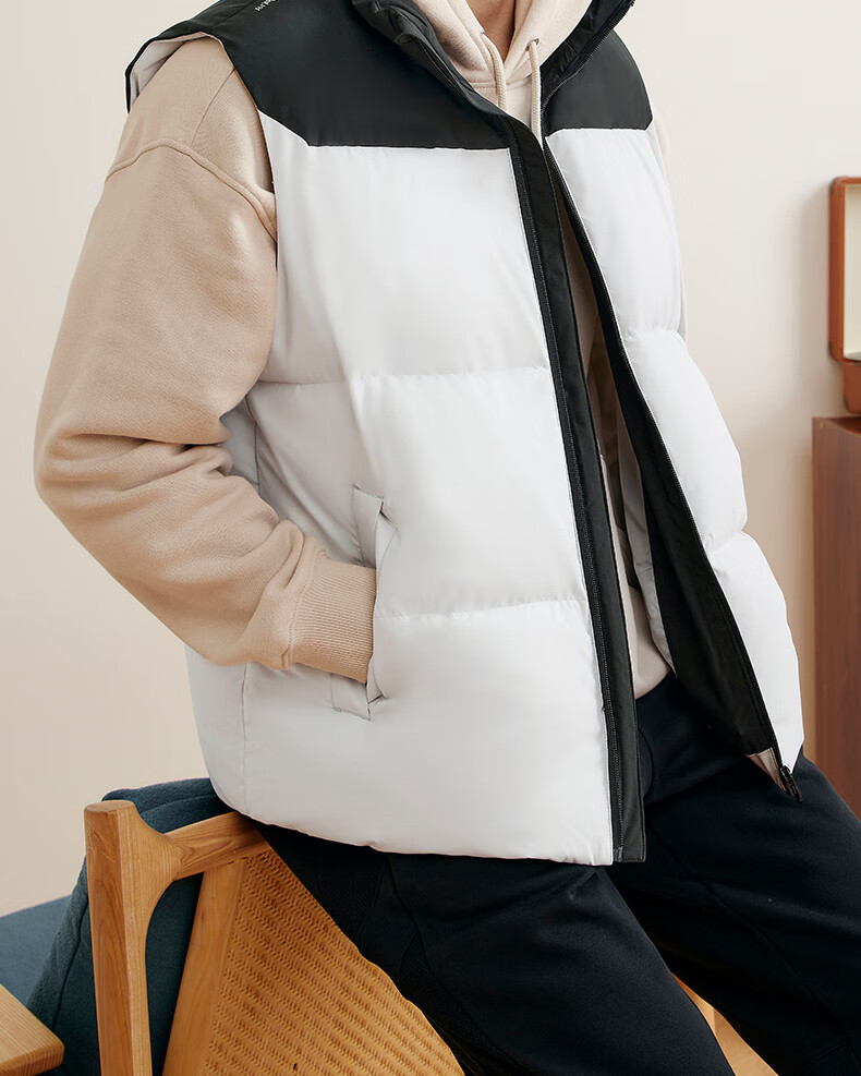 361° Men's Down Vest Autumn Winter New Waterproof Warm Sports Casual Running Stand Collar Jacket 652544401-4 12