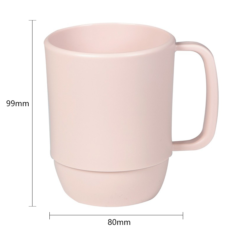 CHAHUA Mouthwash Cup, Toothbrush Cup, Plastic Water Cup for Washing Face And Teeth, 1 Piece, Pink