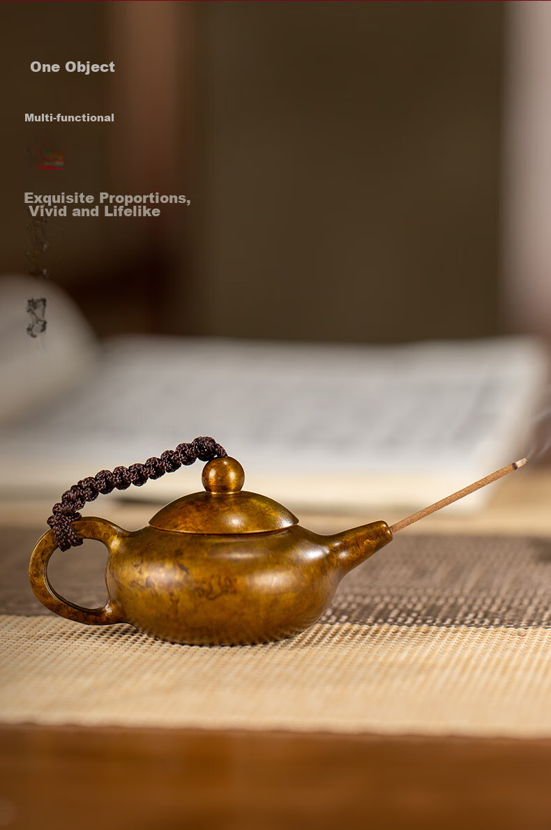 Zhubingren Hainabai Chuan Teapot, Decorative Piece for Living Room Entrance Hallway Tabletop 8