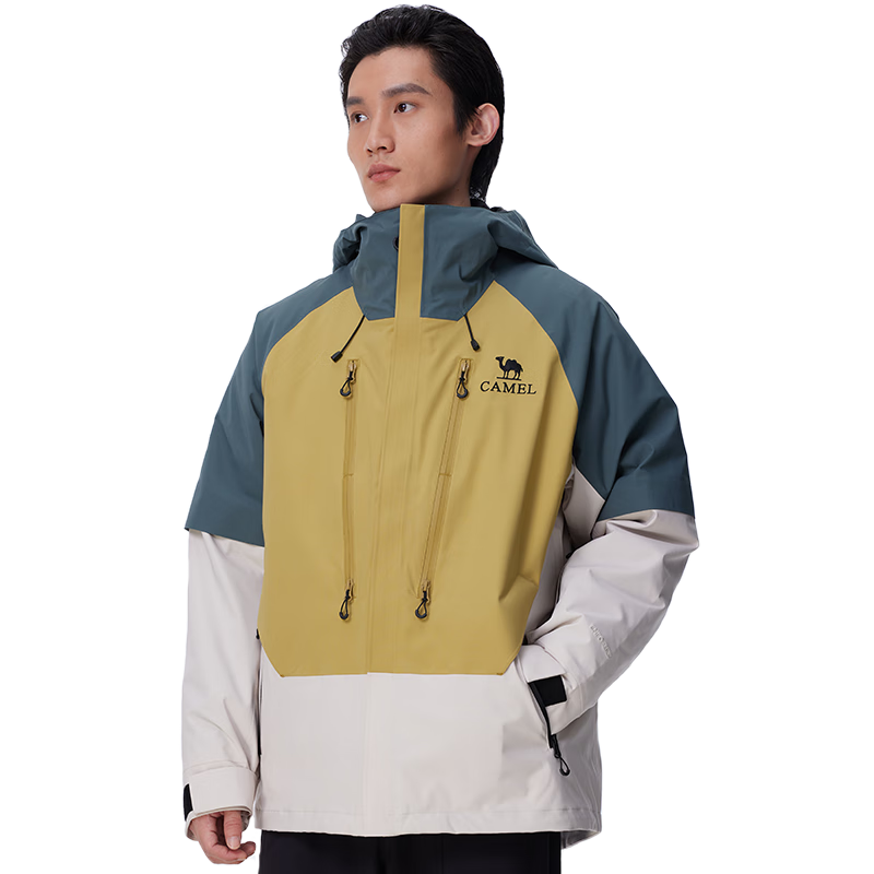 CAMEL [Wang Junkai's Choice] King's Armor Three-In Goose down Jacket for Men And Women, Ski Wear 1732