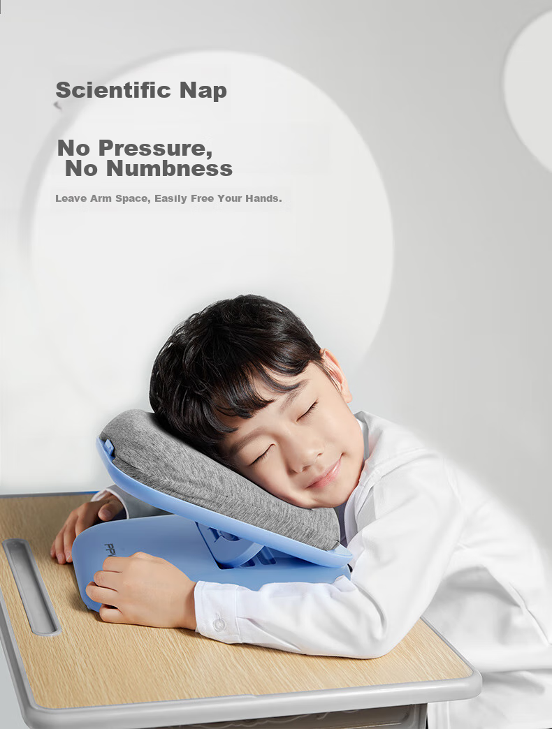 PPW Portable Nap Pillow, Elementary School Student Nap Pillow, Face-Down Sleeping Hug Pillow, Children's Nap Aid, Face-Down Pillow, Foldable Pink Elephant 7
