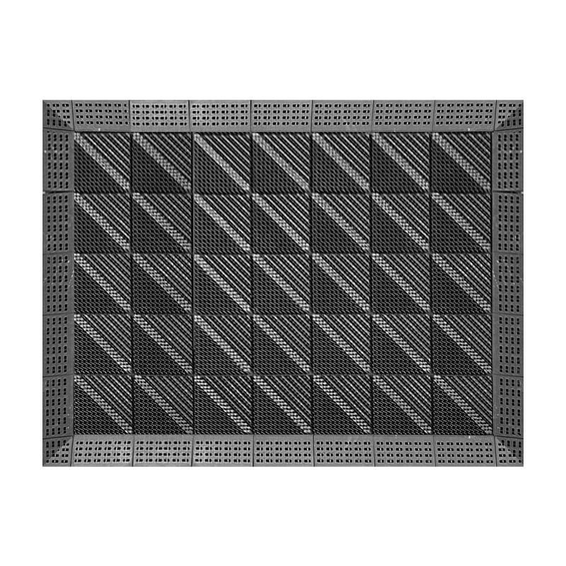 Modouyu Three-In Floor Mat, 90*120cm, Single Brushed Gray, Entrance Door Mat, Company Outdoor Non-Slip Floor Mat, Foot-Wiping Mat