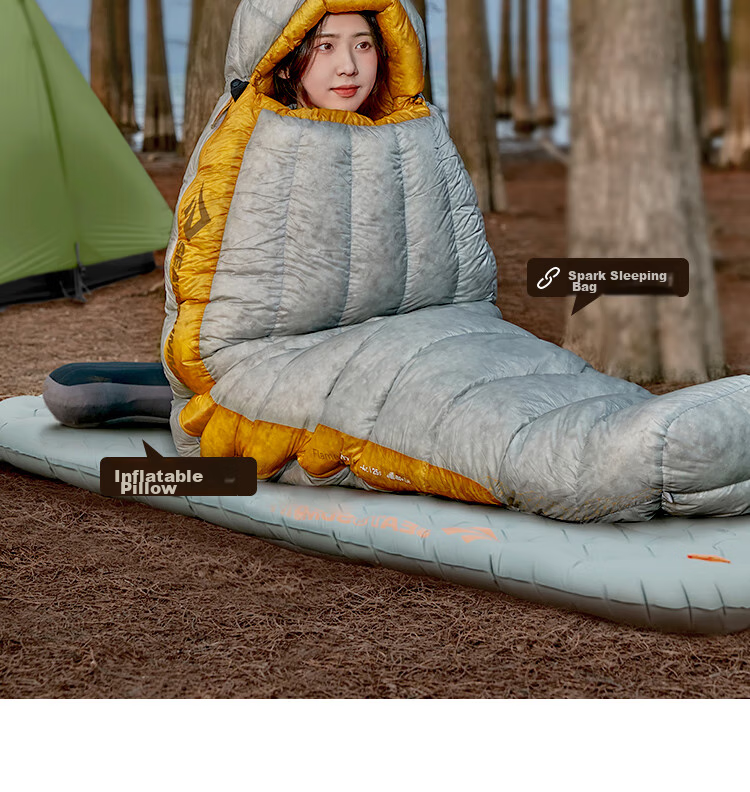 SEA TO SUMMIT Outdoor Inflatable Sleeping Pad, Moisture-Proof Mat, Hiking And Camping Portable Ultra-Light Ground Mat, Thickened Tent Floor Mat for Sleeping on The Ground 22