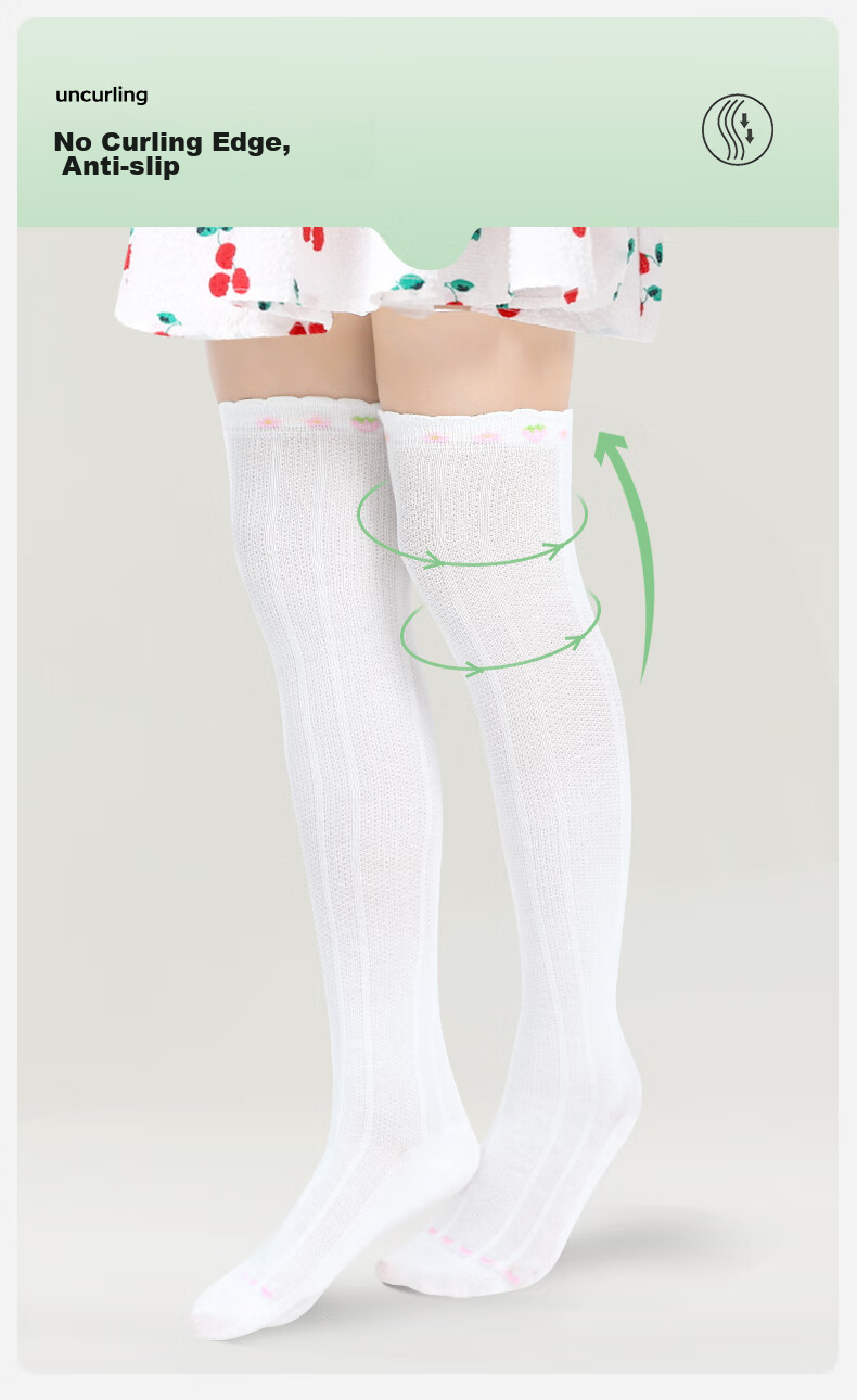 Barbie Children's Mid-Calf Socks for Girls, Thin Mesh Long Socks for Spring And Autumn, Baby Over-Knee High Socks, Half-Leg Socks 5