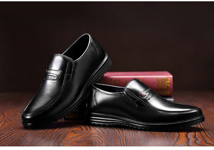 LAORENTOU Men's Summer Business Formal Slip-On First Layer Breathable Driving Shoes LJD587 Black Hollowed Out Size 40 15