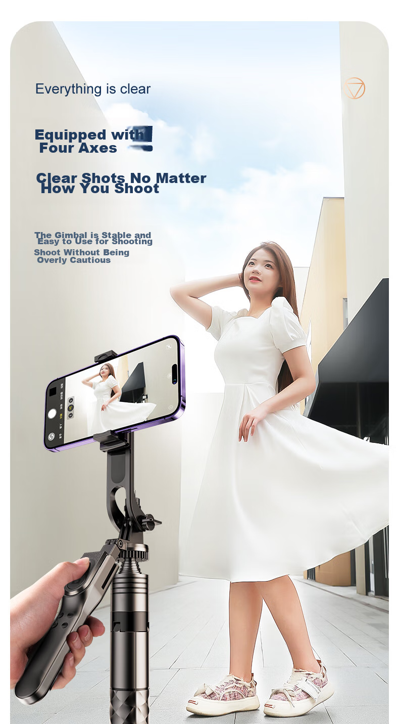 Shuotu [Professional Shooting - 1.9 Meters] Selfie Stick Tripod, Phone Floor Stand, Handheld Anti-Shake Selfie Device, Portable Travel 360-Degree Rotation Fully Automatic Live Streaming Stand 20