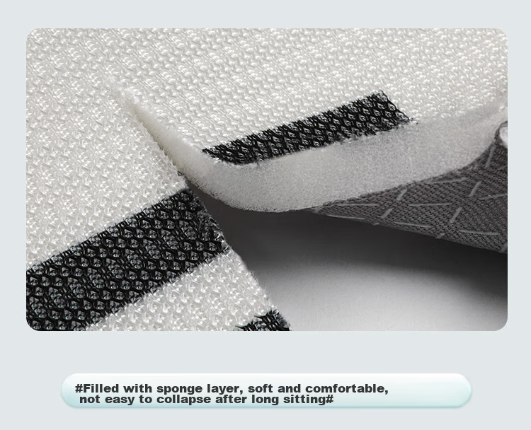 Manshuo All-Season Breathable Seat Cushion for Office, Long-Sitting Butt Pad Chair Mat, Chai Chai 45*45cm 8