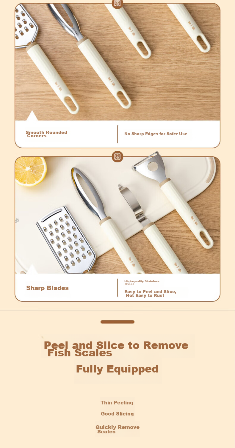 Zhangxiaoquan Kitchen Y-Shaped Peeler, Stainless Steel Household Vegetable And Fruit Portable Peeling Knife, C500661 3