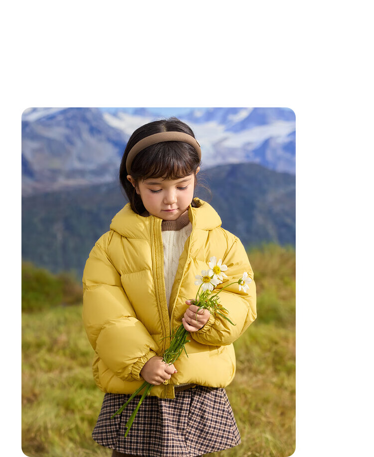 BALABALA Kids Baby Down Jacket Three-Proof Boys Winter Hooded Coat Girls Cute 2025 New Puffer Jacket 22