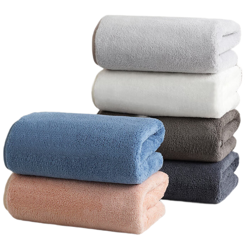 Grace Class A Towels 6 Pack, Thick Snowflake Fleece Absorbent Face Towels for Men And Women Couples, Bathing Home Use Large Face Towels 92G