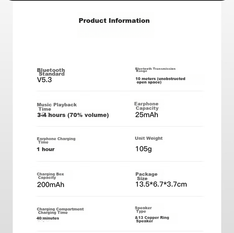 SONGX Bluetooth Headphones, Wireless Sports Running Business Gaming Music Long Battery Life Semi In-Ear Bluetooth 5.3 Compatible with Apple Android Universal Earphones, Almond Brow 20