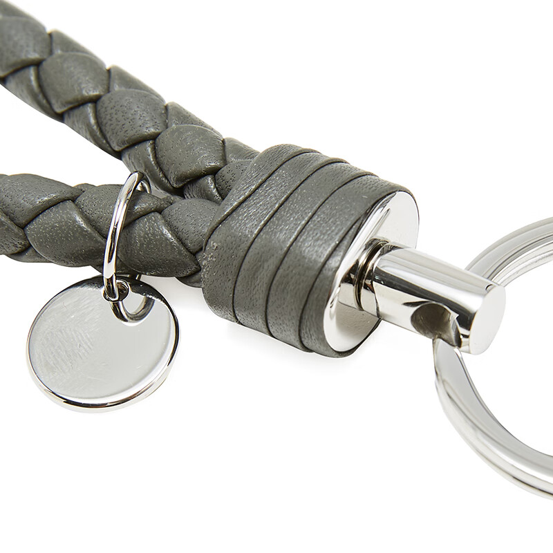 bottega veneta 宝缇嘉 女士灰色羊皮编织钥匙扣 113539 v001d 8522