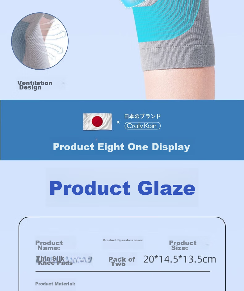 CRALVKOIN Medical Breathable Knee Brace for Summer, Warm Arthritis Meniscus Injury Cold Legs Thin Version for Men And Wome 11