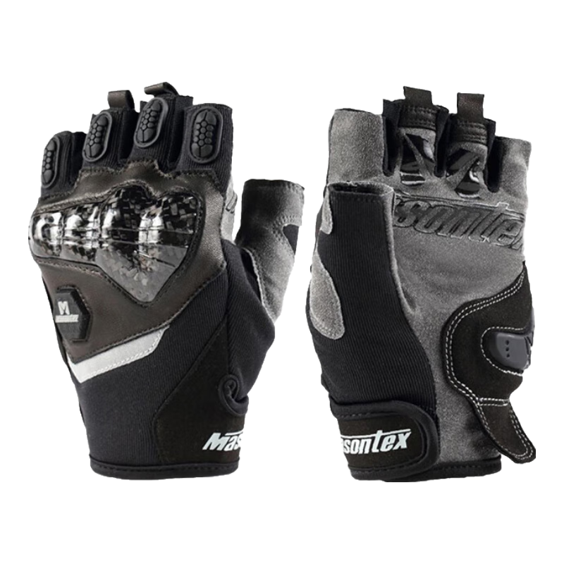 Mojueshi Motorcycle Half-Finger Carbon Fiber Riding Gloves Summer Unisex Breathable Anti-Fall Gear