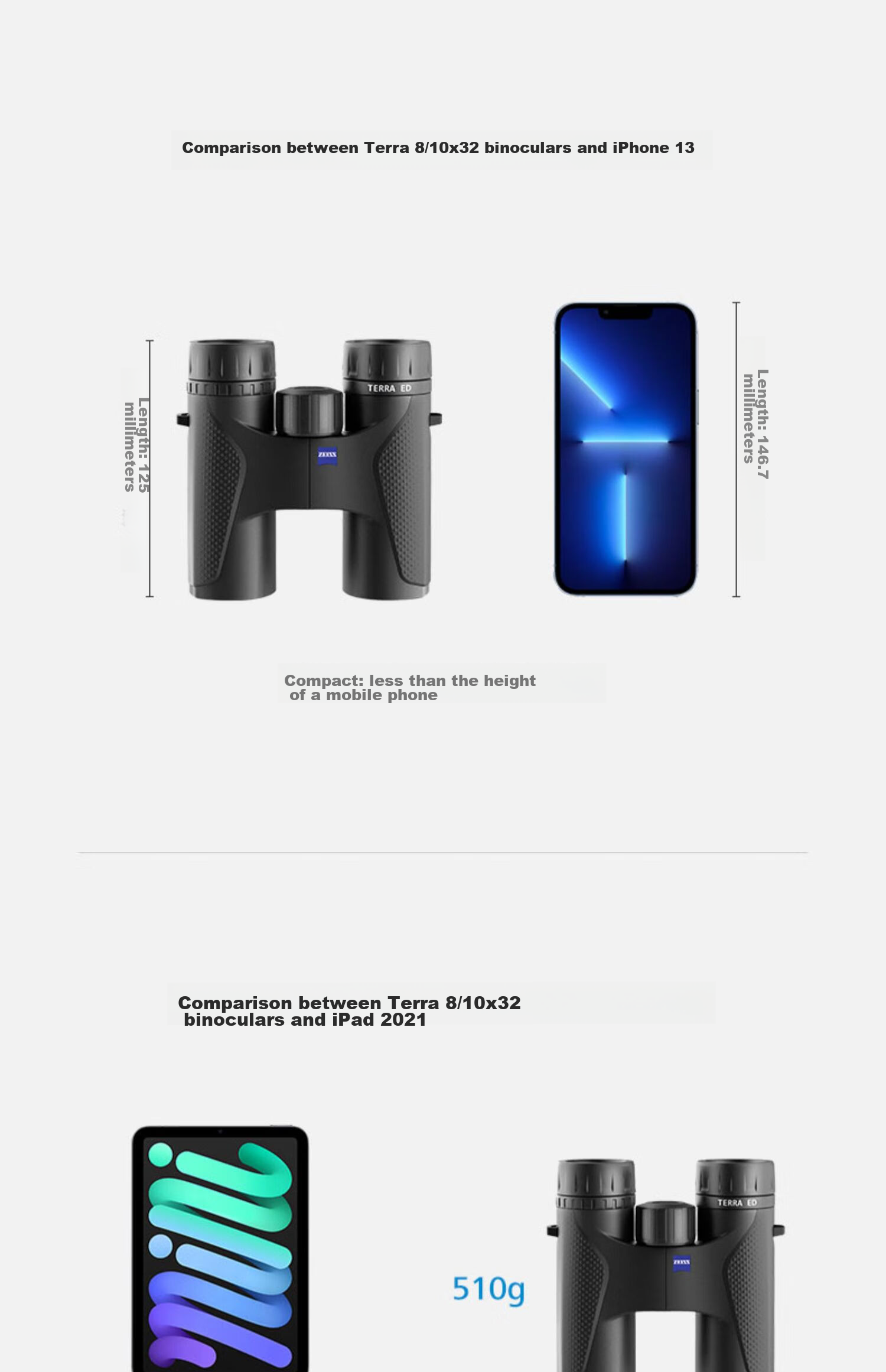 ZEISS Binoculars Land 8x32 for Concerts And Music Festivals, Magnifies, Connectable to Smartphone, High-Definition Coated, Wide Field of View, Large Aperture, Monocular 18