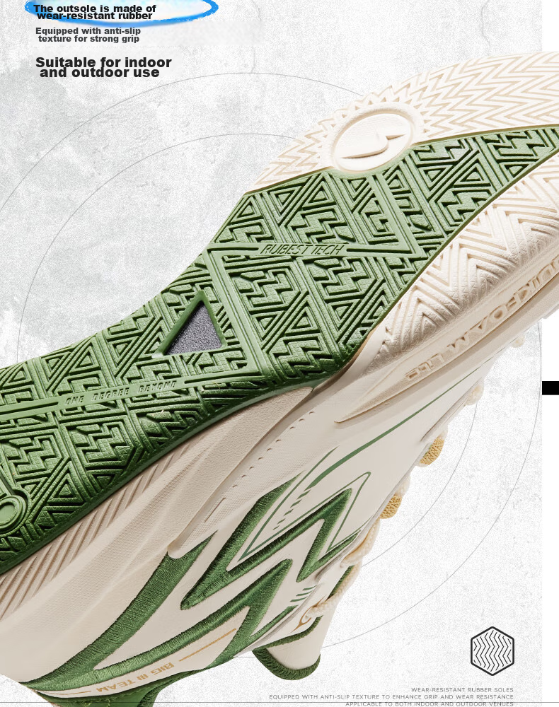 361° Men's Basketball Shoes, BIG3 Team 2.0 Spring Professional Training Breathable Sneakers for Men, 672431108-5 49