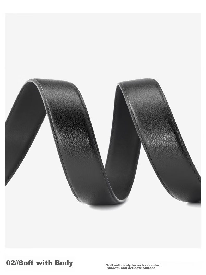Aokang Men's Pin Buckle Leather Belt, Business Cowhide Trouser Belt, Birthday Gift for Husband 7