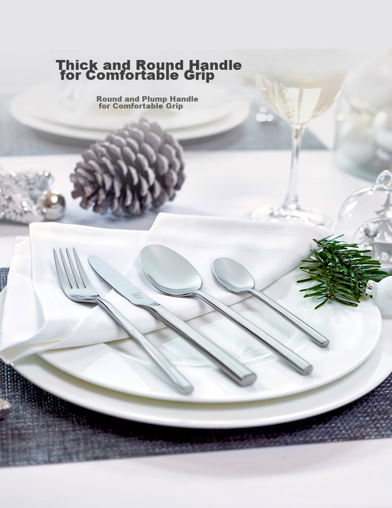 ZWILLING Tableware Set Including Spoons, Soup Spoons, Rice Spoons, Fruit Forks, Watermelon Spoons, Knives, Forks, Stainless Steel Coffee Spoons, Western Tableware Set of 8 Pieces 1