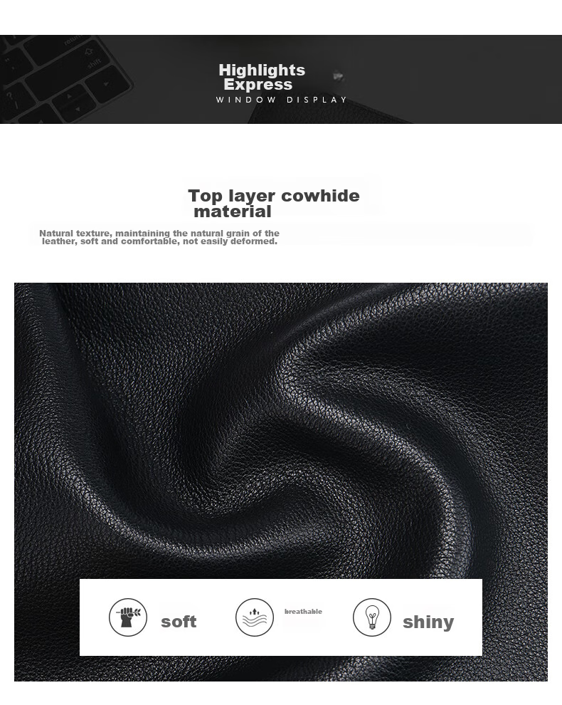 MEXICAN Men's Clutch, Top-Grain Leather Handbag, Multi-Card Slots, Zipper Envelope Bag, Wallet Clip, Birthday Gift for Me 5