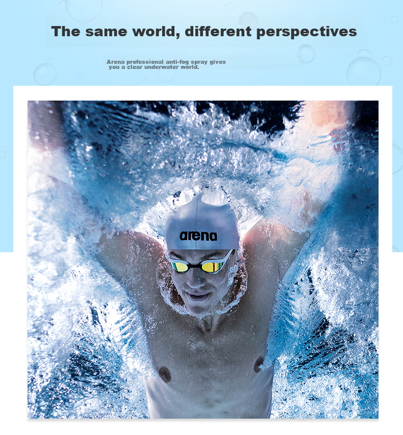Arena Anti-Fog Spray for Swimming Goggles, Imported Professional Diving And Swimming Glasses, Waterproof High-Definition Coating Spray, Non-Irritating Winter Anti-Fog 6