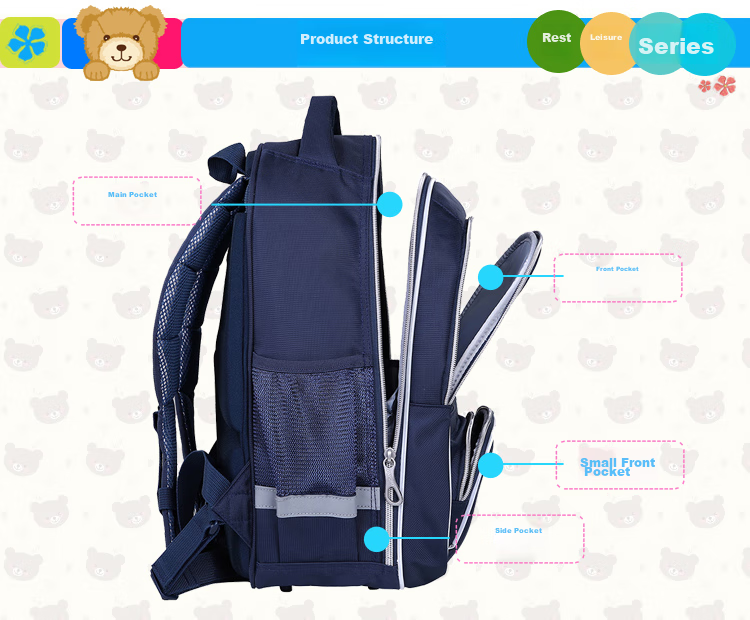 UNIVERSITY OF OXFORD Children's Backpack for Girls, Elementary School Backpack for Grades 3-6, Double Shoulder Bag with Reduced Weight, British Style, X450B Peach Pink 13