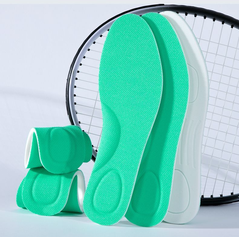 Warrior Sports Insoles for Men, Shock-Absorbing, Soft And Bouncy, Odor-Resistant, Breathable, Sweat-Absorbing, Military Training SDKJ, 1 Pair, Green And White, Size 45 13