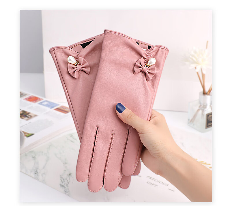 TUCANO Women's Winter Gloves, Riding Electric Bike, Fleece-Lined Thick Warm Touchscreen Windproof Cold-Resistant Motorcycle Water-Repellent Gloves 17