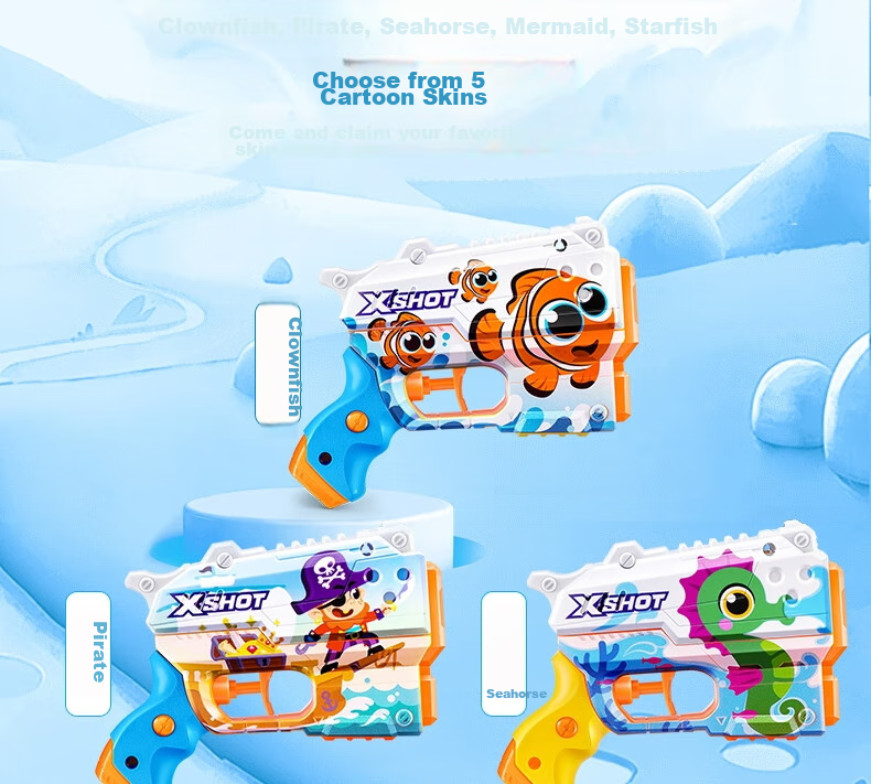 ZURU X Special Attack Colorful Cartoon Quick-Fill Water Gun, Seasonal Outdoor Beach Water Toy for Boys And Girls, Bathing Squirt Gu 3