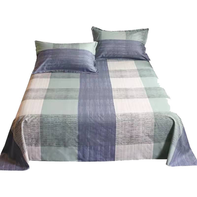 AVIVI Class A Single Bed Sheet for Double Bed, Home Use, Class A Washed Cotton Brushed Bedding, Striped Era, 230*250cm