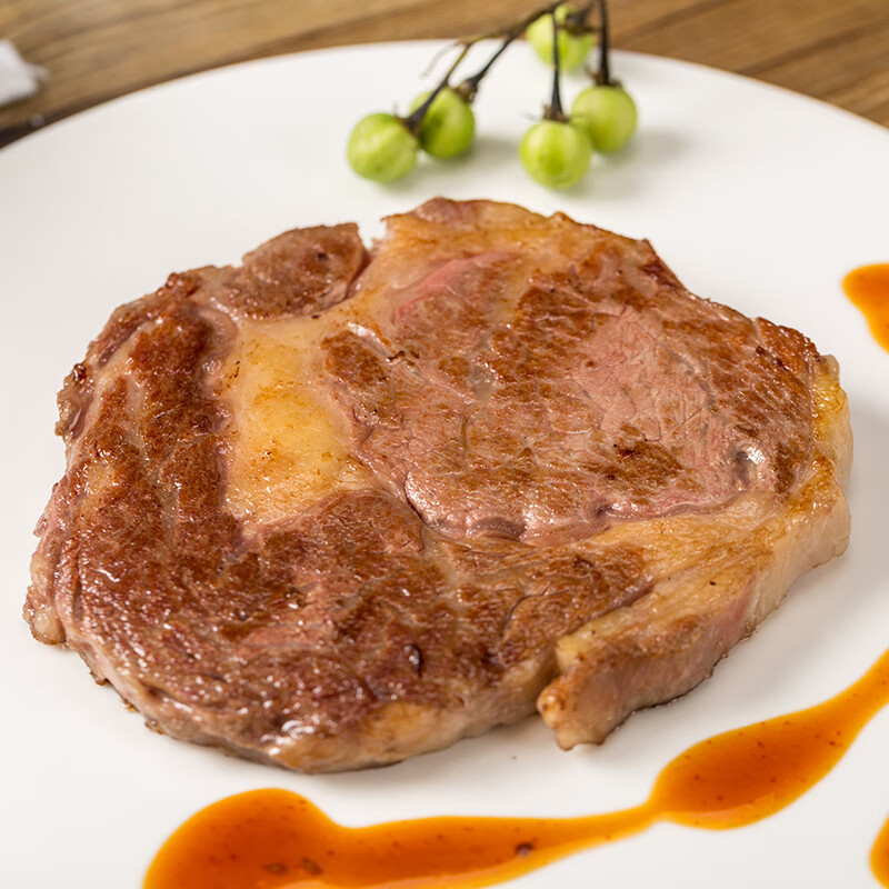 天谱乐食澳洲/新西兰精选草饲眼肉原切牛排 200g健身食材草饲牛肉生鲜