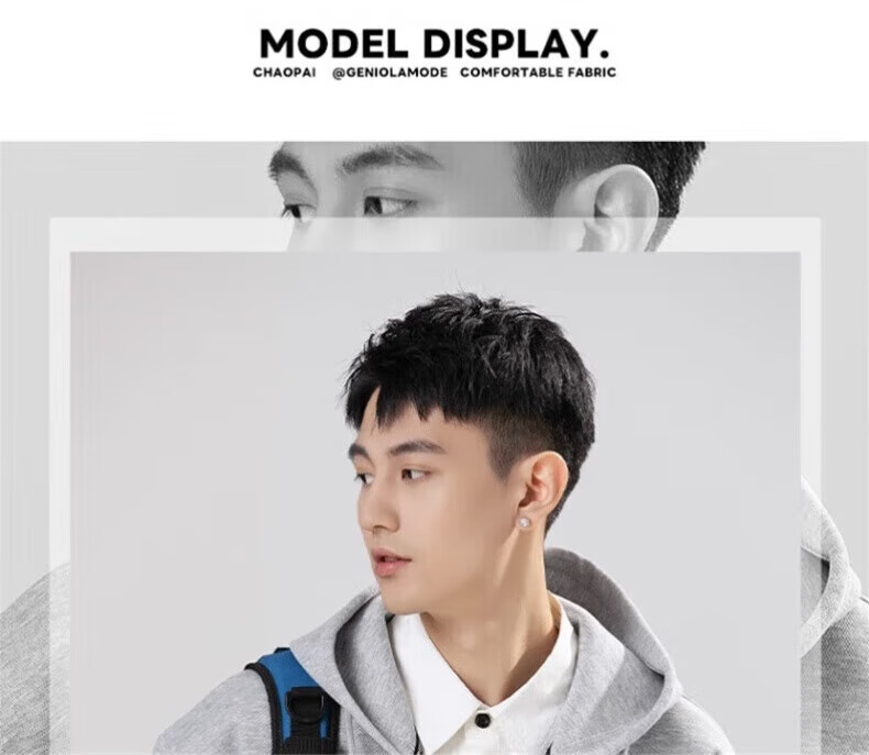 GENIOLAMODE Men's Hoodie Sweatshirt, Autumn Season, Loose-Fitting Casual Simple Versatile Heavyweight 300G Men's Clothing, Apricot Color, Size M 8