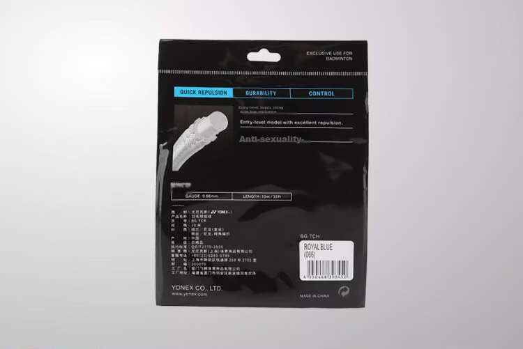 YONEX Badminton String, High Elasticity, Rebound Control, Daily Training, Durable, BGTCR-066, Blue 3