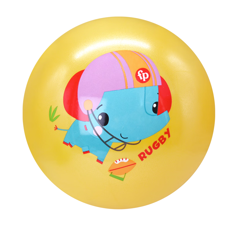 Fisher-Price Children's Toy Ball, Baby Soft Ball, Patting Ball, 38cm (Yellow with Pump), Birthday Gift