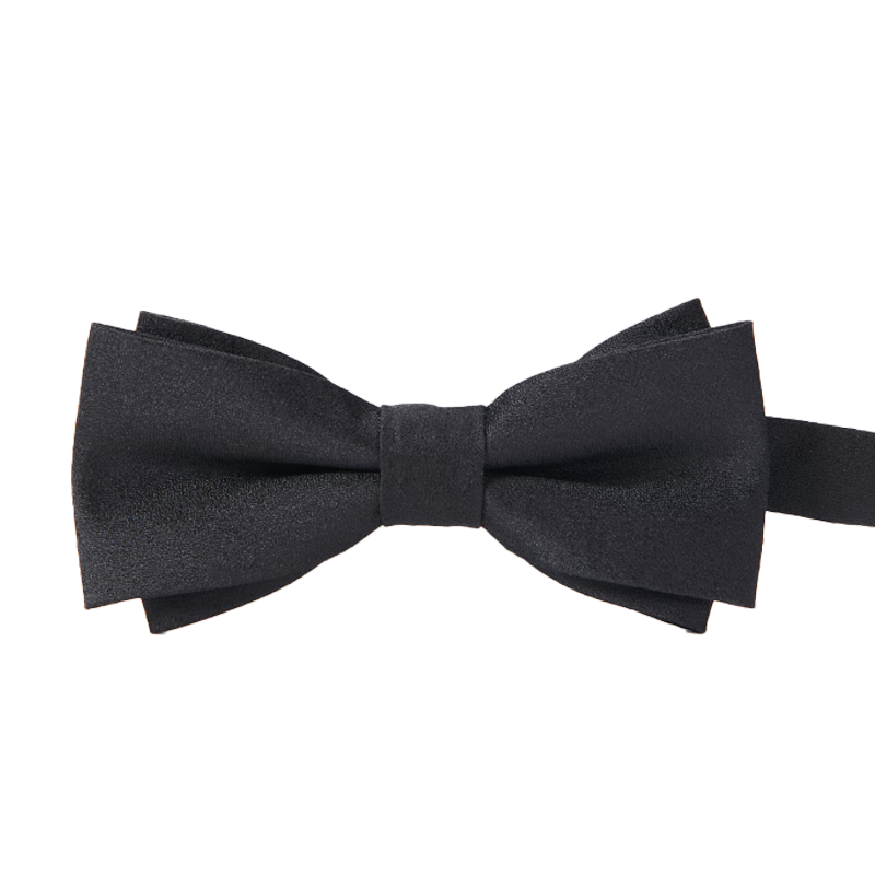GLO-STORY Men's Bow Tie, Wedding Groom Groomsman Banquet Party Formal Wear Business Gentleman Double-Layer Bow Tie MLD824069