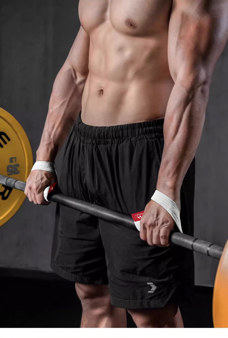 NAILEKESI N Wrist Support Band for Deadlifts, Fitness Training, Weightlifting, Grip Strength, Rowing, Palm Protection, Pull-Up Bar Wrist Guard, Cotton Version, Two-Pack 5
