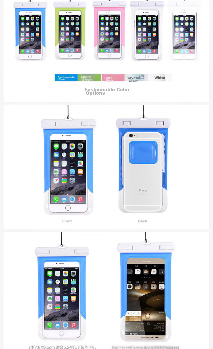 JAJALIN Waterproof Phone Pouch Touchscreen Case Extra Large with Lanyard Waterproof Cover for Delivery Diving Swimming Cycling Waterproof Bag 8