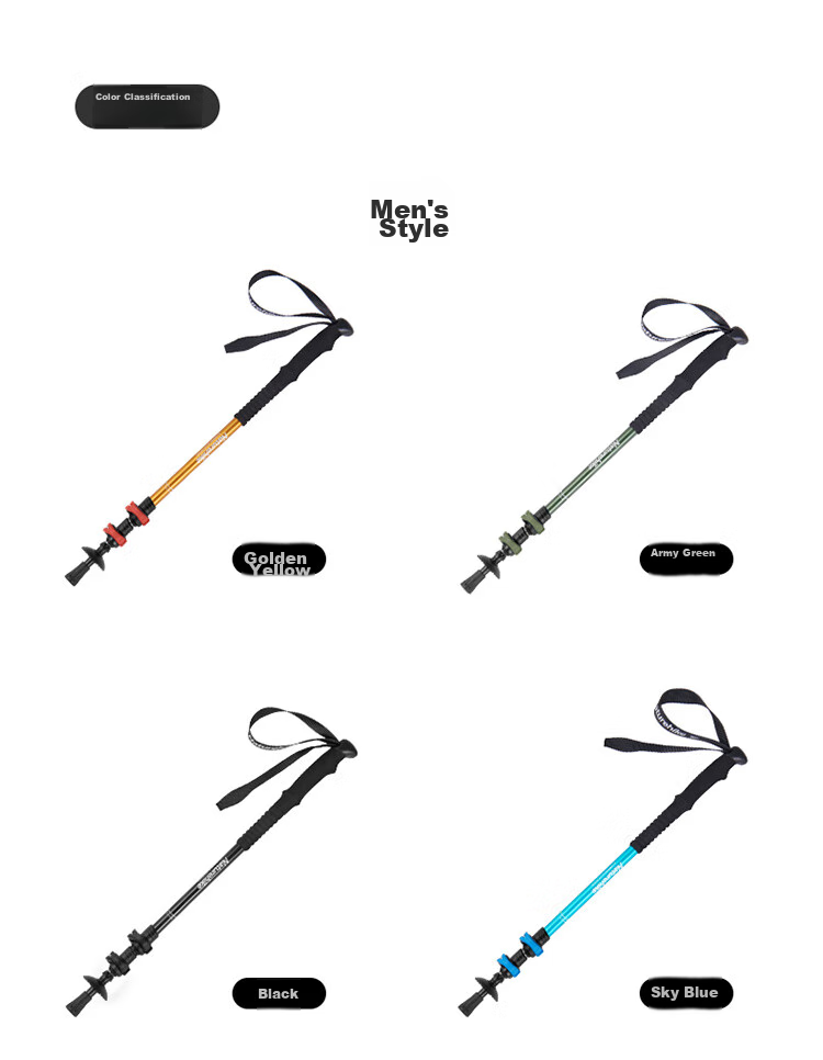 Naturehike Noke Qingxue Base Outdoor Children's Trekking Pole, Telescopic Hiking Pole for Men And Women, Ultra-Light Aluminum Alloy Pole, Black 12